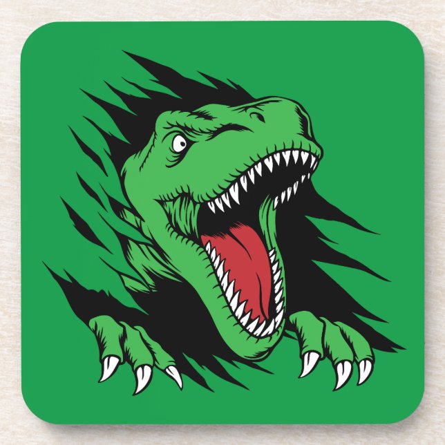 Dinosaur kids beverage coaster (Front)
