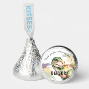 Dinosaur Kids Birthday Party Thank You Hershey®'s Kisses®