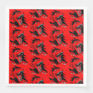 Dinosaur kids paper dinner napkins