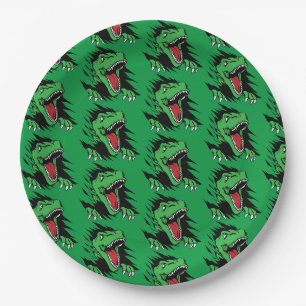 Dinosaur kids paper plates