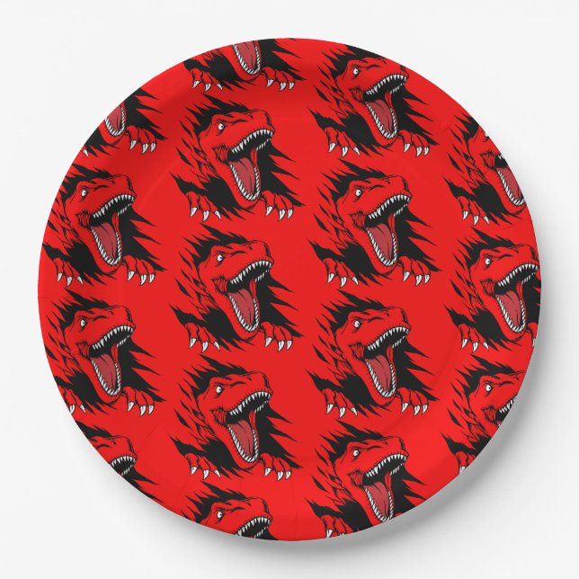 Dinosaur kids paper plates (Front)