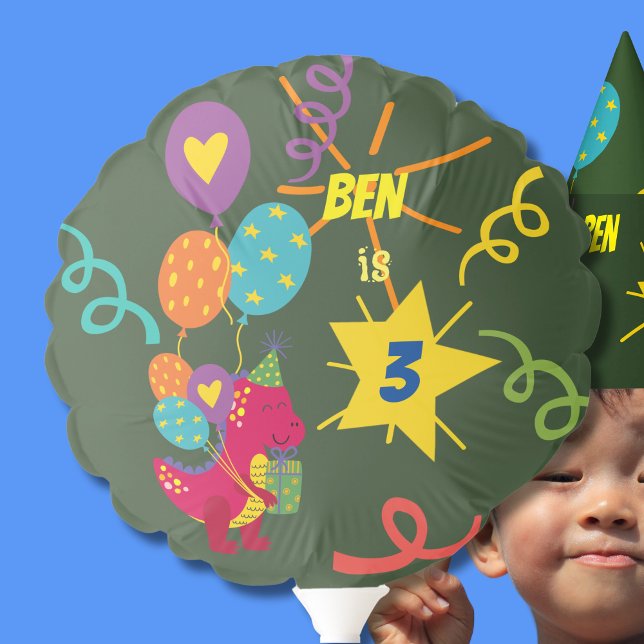 Dinosaur kids party tableware balloon (Creator Uploaded)