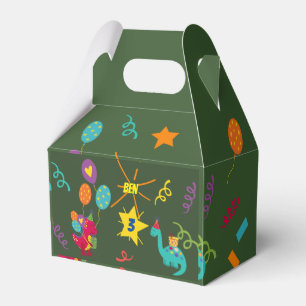 Dinosaur kids party tableware favor boxes