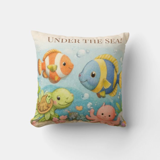 Dinosaur Kids Pillow | Little Dino Explorers (Front)