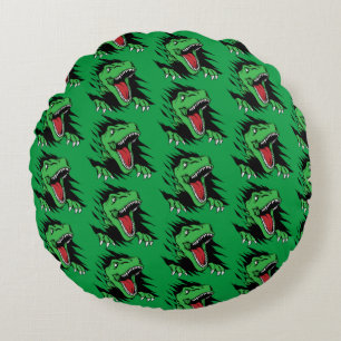 Dinosaur kids round pillow