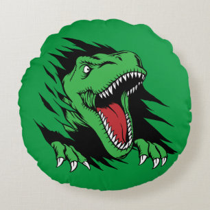 Dinosaur kids round pillow