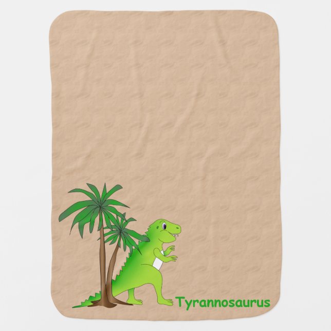 Dinosaur Land Cute Dino Baby Blanket (Front)