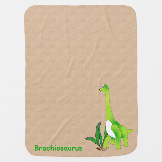 Dinosaur Land Cute Dino Baby Blanket (Front)