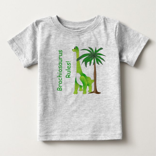 Dinosaur Land Cute Dino Baby T-Shirt (Front)