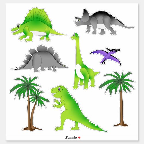 Dinosaur Land Cute Dino Sticker Collection