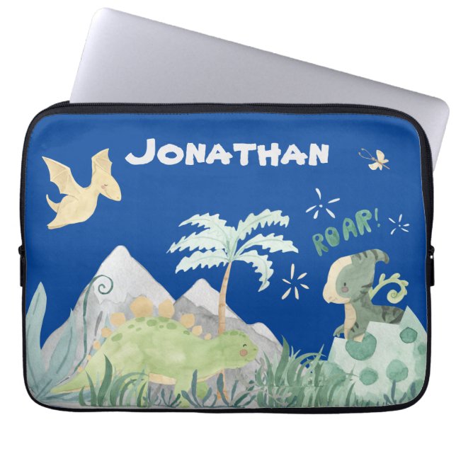Dinosaur Laptop Sleeve (Front)