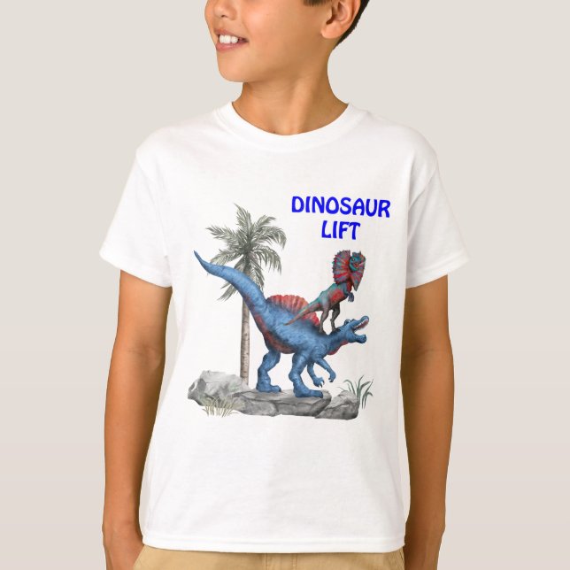 Dinosaur Lift T-Shirt (Front)