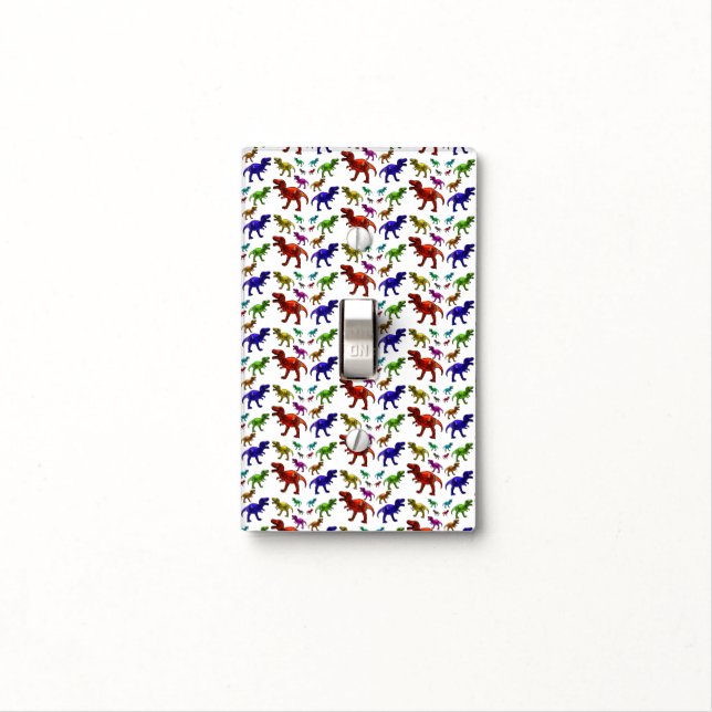 Dinosaur Light Switch Cover (In Situ)