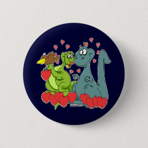 Dinosaur Love Button