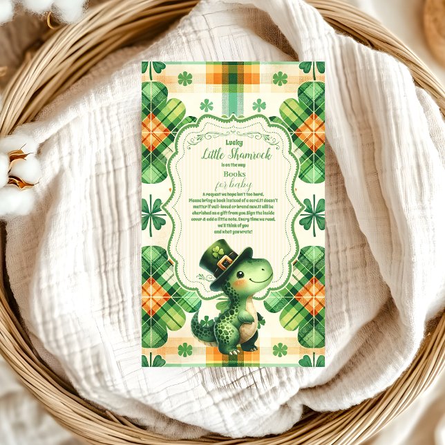 Dinosaur Lucky Little Shamroc Books for Baby Enclo Enclosure Card (Creator Uploaded)