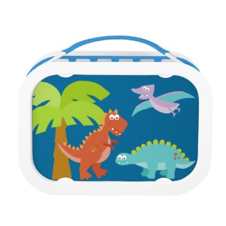 Dinosaur Lunch Box Personalized with Childs Name