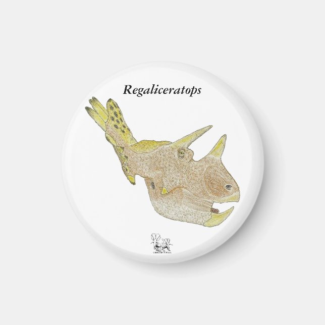 Dinosaur Magnet Regaliceratops Greg Paul (Front)