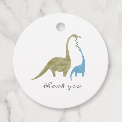 Dinosaur Mama and Baby Shower Favor Tags