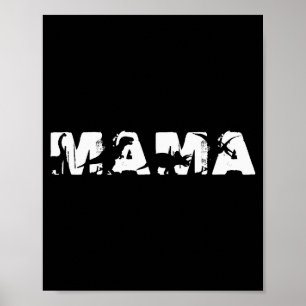 Dinosaur Mama Funny In Mother's Day For Mamasaurus Poster