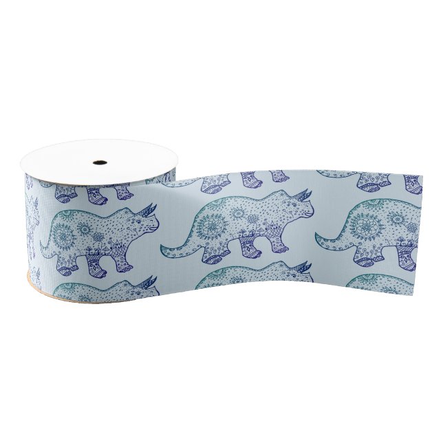 Dinosaur Mandala Art Ribbon (Spool)