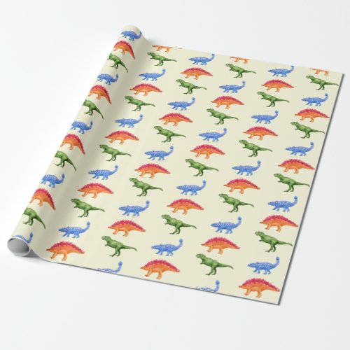 Dinosaur Mania Wrapping Paper 