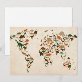 Dinosaur Map of the World Map (Front/Back)