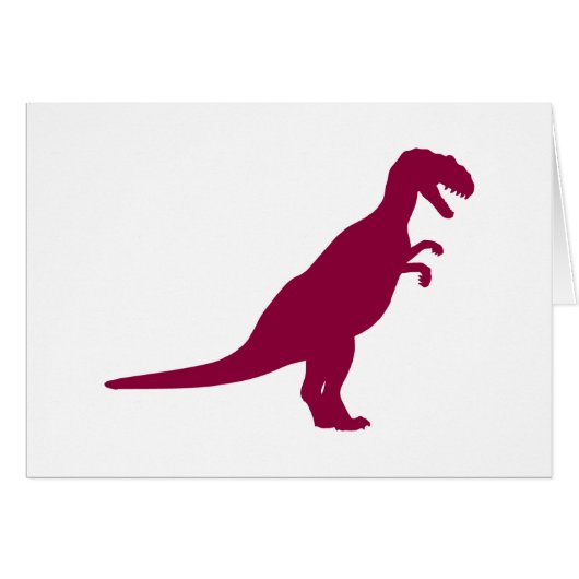 Dinosaur Maroon Cards (Front Horizontal)