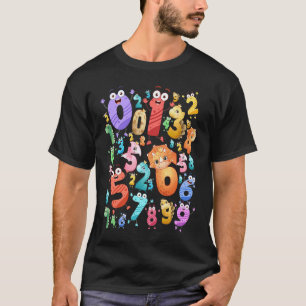Dinosaur Maths Day Costume Idea Kids & Teacher Num T-Shirt