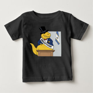 Dinosaur Mayor Top Hat Politician Funny Cartoon