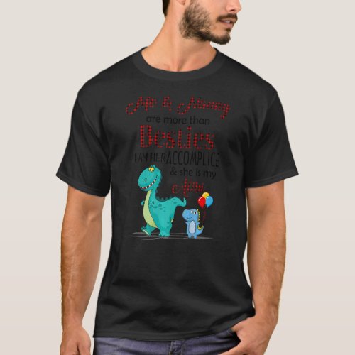 Dinosaur Me And Nanny Are More Than Besties She is T_Shirt