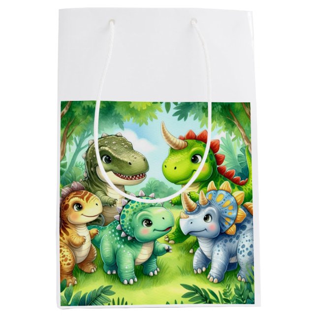 Dinosaur Medium Gift Bag (Front)