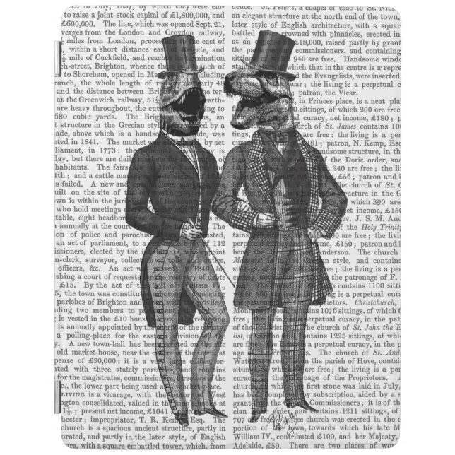 Dinosaur Men Lads Night Out iPad Air Cover (Front)
