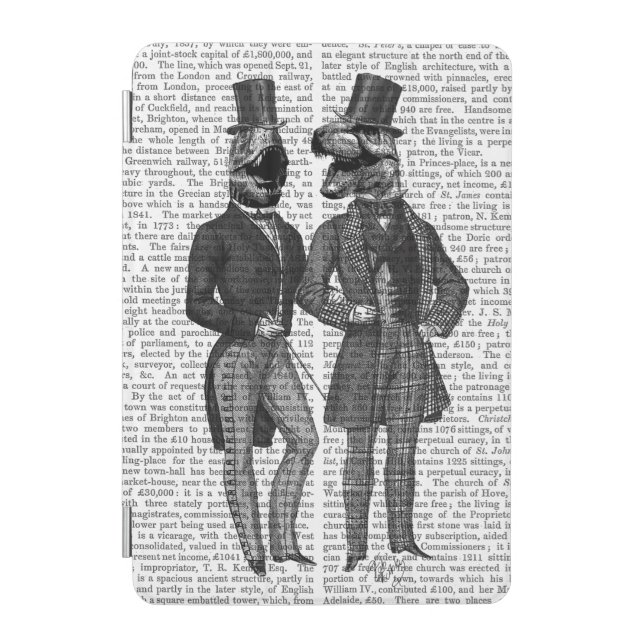 Dinosaur Men Lads Night Out iPad Mini Cover (Front)