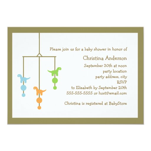 Mobile Baby Shower Invitations 5