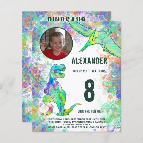 Dinosaur Modern Birthday Party Photo