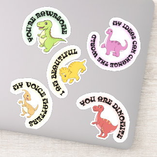 Dinosaur Motivational Sticker Pack for Kids