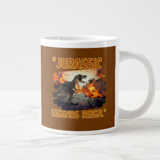 dinosaur mug, jumbo coffee cup, prehistoric giant coffee mug