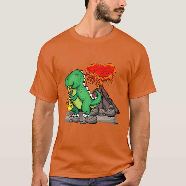 Dinosaur Music Gift Jazz Music Band Saophone frien T-Shirt (Front)