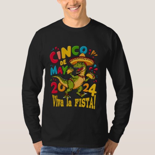 Dinosaur Nachos Cinco de Mayo 2024 Classic T_Shirt