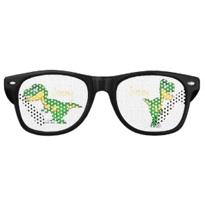 Dinosaur Name Boys Fun Party Retro Sunglasses