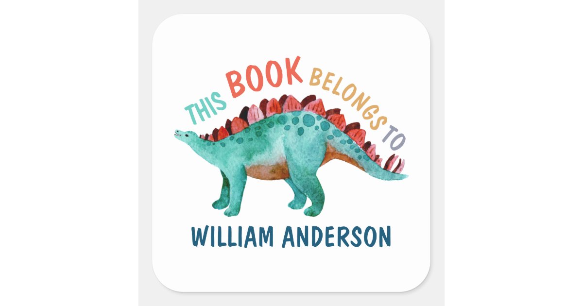 Book Stickers This Book Belongs to Stickers, Bookplate Stickers, Kids This Belongs  to Labels, Printable Instant Download, School Supplies 