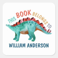 Dinosaur Name “This book belongs to” School