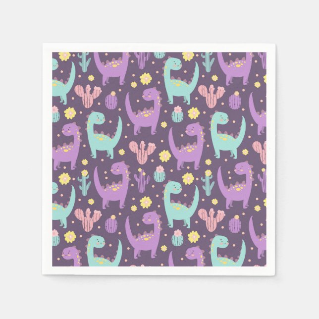 Dinosaur Napkins (Front)