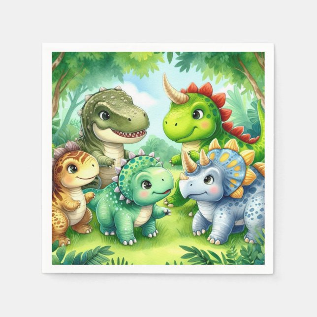 dinosaur napkins (Front)