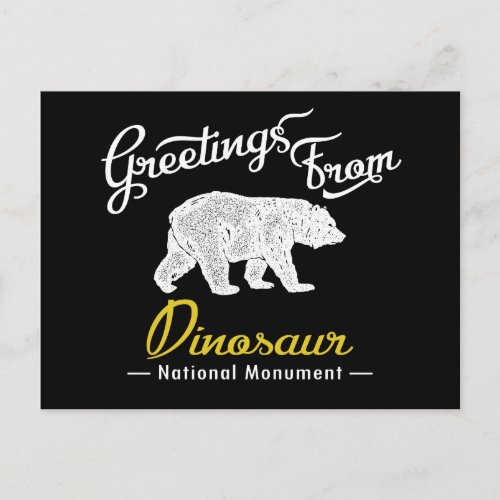 Dinosaur National Monument Bear Postcard