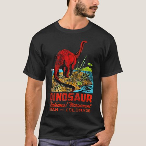 Dinosaur National Monument Utah Colorado Vintage T T_Shirt