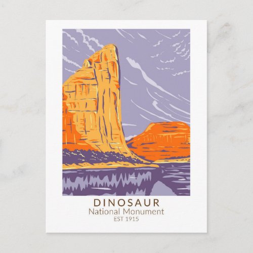 Dinosaur National Monument Vintage Postcard