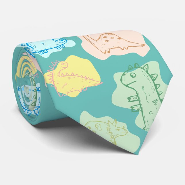 DINOSAUR NECK TIE (Rolled)