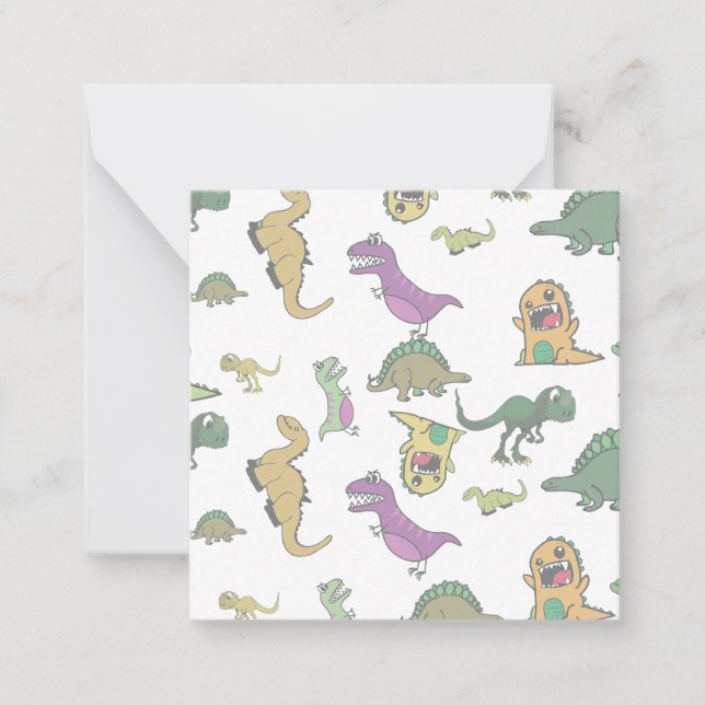 Dinosaur Note Card (Front)