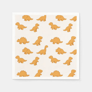 Dinosaur Nugget Playful Celebration Twist Kids Napkins